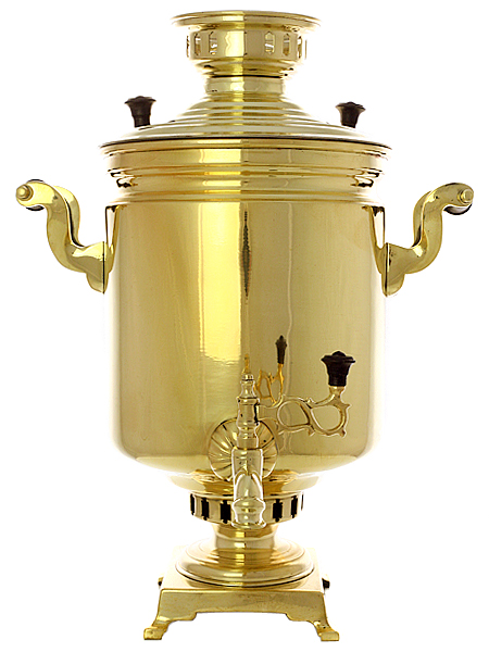 Самовар Электрический 40 литров желтый с камнями, арт. 460571