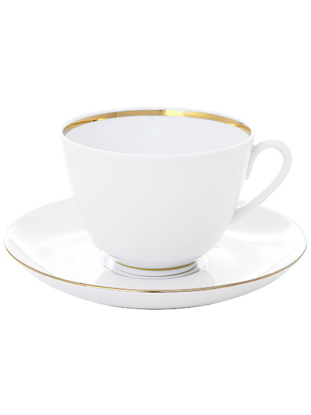 Чашка с блюдцем чайная форма \"Весенняя\", рисунок \"Белоснежка\", Императорский фарфоровый завод