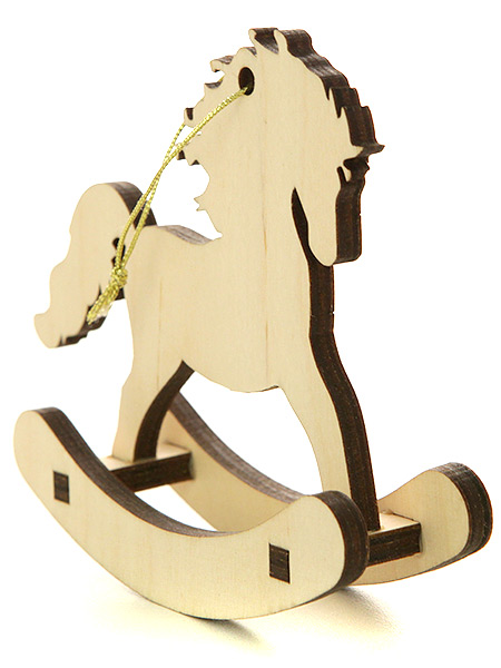 Деревянная лошадка-раскраска (краски в комплекте)
