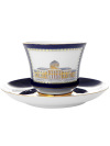 Чашка с блюдцем чайная форма \"Банкетная\", рисунок \"Классика Петербурга 52%\" № 3, Императорский фарфоровый завод