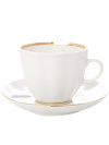 Кофейная чашка с блюдцем форма \"Тюльпан\" рисунок \"Белоснежка\", Императорский фарфоровый завод