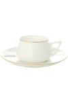 Чашка с блюдцем чайная форма \"Билибина 1\", рисунок \"Золотой кантик\", Императорский фарфоровый завод