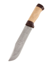 Разделочный кованый нож \"Тайга\" сталь ЭИ-107 (ножны и сумка), Златоуст